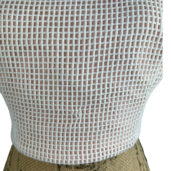 NWT Fame and Partners Lace Up Halter Crop Top Size 10 - Picture 6 of 6